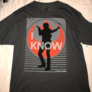Disney Star Wars Han I Know NWT Men’s XL